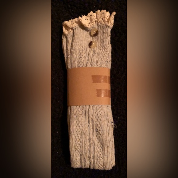 Ladies Boot Socks Lace Trim - Picture 2 of 2